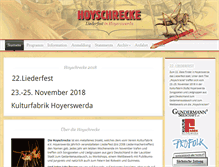 Tablet Screenshot of hoyschrecke.de